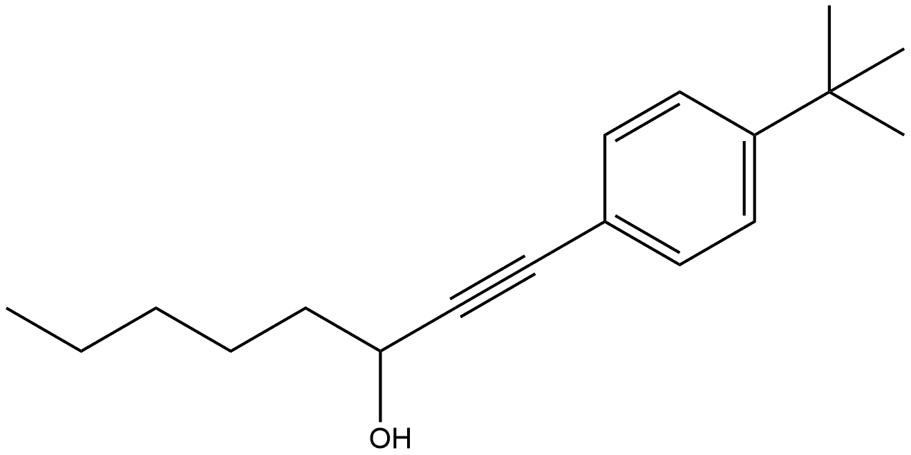 1-[4-(1,1-Dimethylethyl)phenyl]-1-octyn-3-ol Structure