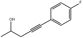 5-(4-Fluorophenyl)-4-pentyn-2-ol Structure