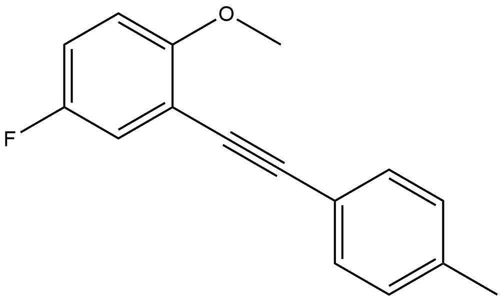 4-Fluoro-1-methoxy-2-[2-(4-methylphenyl)ethynyl]benzene Structure