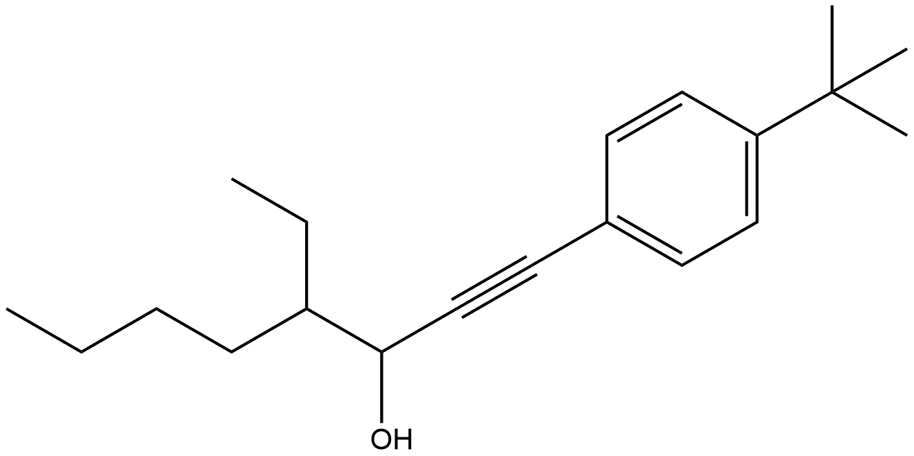 1-[4-(1,1-Dimethylethyl)phenyl]-4-ethyl-1-octyn-3-ol Structure