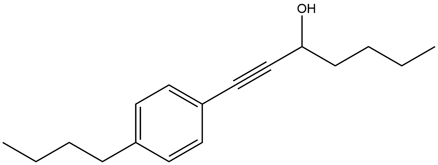 1-(4-Butylphenyl)-1-heptyn-3-ol Structure