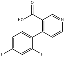 4-(2,4-Difluorophenyl)nicotinic acid Structure