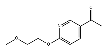 Ethanone, 1-[6-(2-methoxyethoxy)-3-pyridinyl]- Structure