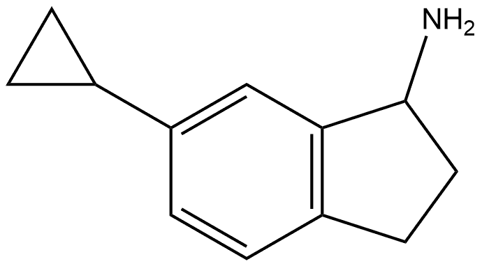 6-cyclopropyl-2,3-dihydro-1H-inden-1-amine 구조식 이미지