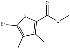 Methyl 5-bromo-3,4-dimethyl-2-thiophenecarboxylate Structure