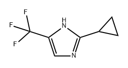 1H-Imidazole, 2-cyclopropyl-5-(trifluoromethyl)- Structure