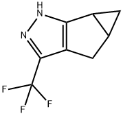 4,4a,5,5a-Tetrahydro-3-(trifluoromethyl)-1H-cyclopropa[4,5]cyclopenta[1,2-c]pyrazole Structure