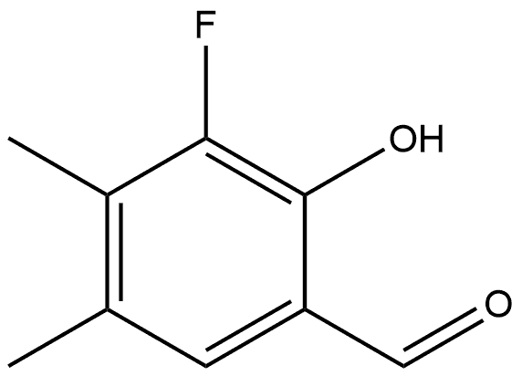 3-Fluoro-2-hydroxy-4,5-dimethylbenzaldehyde Structure