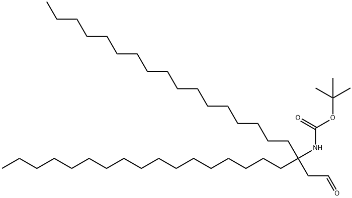 Boc-NH-(C17H35)2-propanal Structure