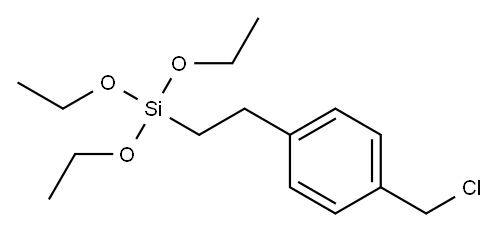 Benzene, 1-(chloromethyl)-4-[2-(triethoxysilyl)ethyl]- Structure
