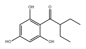 1-Butanone, 2-ethyl-1-(2,4,6-trihydroxyphenyl)- Structure