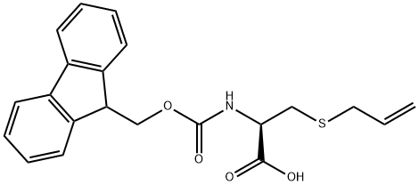 L-Cysteine, N-[(9H-fluoren-9-ylmethoxy)carbonyl]-S-2-propen-1-yl- Structure