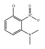 Benzenamine, 3-chloro-N,N-dimethyl-2-nitro- Structure