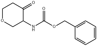 Carbamic acid, N-(tetrahydro-4-oxo-2H-pyran-3-yl)-, phenylmethyl ester Structure