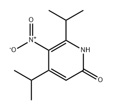 2(1H)-Pyridinone, 4,6-bis(1-methylethyl)-5-nitro- Structure