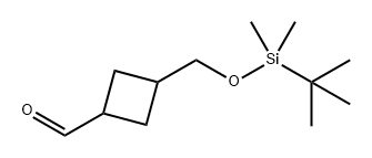 Cyclobutanecarboxaldehyde, 3-[[[(1,1-dimethylethyl)dimethylsilyl]oxy]methyl]- Structure