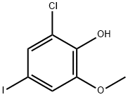 2-Chloro-4-iodo-6-methoxyphenol Structure