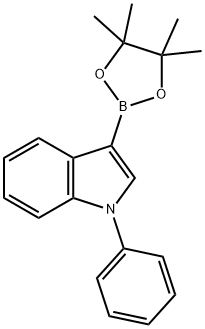 1H-Indole, 1-phenyl-3-(4,4,5,5-tetramethyl-1,3,2-dioxaborolan-2-yl)- Structure