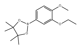 1,3,2-Dioxaborolane, 2-(3-ethoxy-4-methoxyphenyl)-4,4,5,5-tetramethyl- Structure