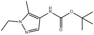 Carbamic acid, N-(1-ethyl-5-methyl-1H-pyrazol-4-yl)-, 1,1-dimethylethyl ester Structure