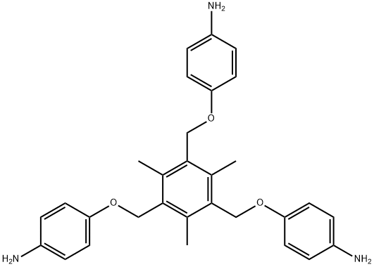 4,4',4"-(((2,4,6-trimethylbenzene-1,3,5-triyl)tris(methylene))tris(oxy))trianiline Structure