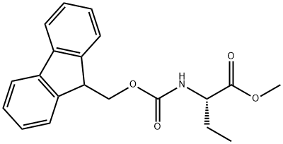 methyl (2S)-2-{[(9H-fluoren-9-ylmethoxy)carbonyl]amino}butanoate Structure