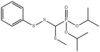 Phosphonic acid, [(methylthio)(phenyldithio)methyl]-, bis(1-methylethyl) ester (9CI) Structure