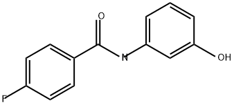 Benzamide, 4-fluoro-N-(3-hydroxyphenyl)- Structure