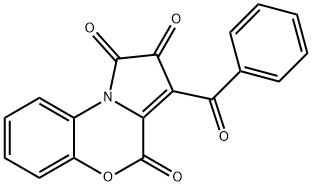 1H-Pyrrolo[2,1-c][1,4]benzoxazine-1,2,4-trione, 3-benzoyl- 구조식 이미지