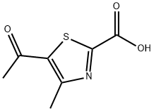 2-Thiazolecarboxylic acid, 5-acetyl-4-methyl- Structure