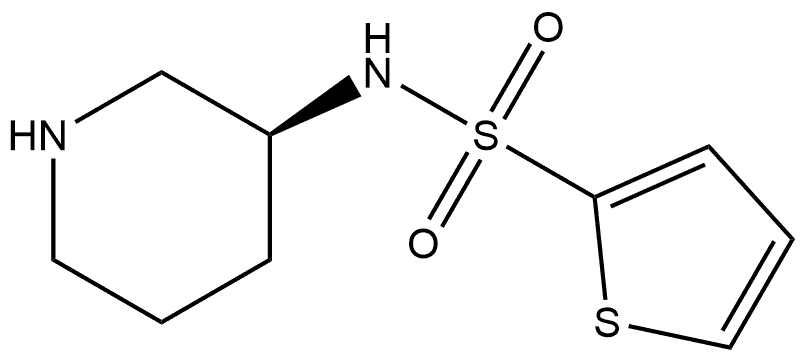 N-(3S)-3-Piperidinyl-2-thiophenesulfonamide Structure