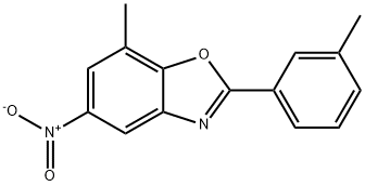 7-Methyl-2-(3-methylphenyl)-5-nitro-1,3-benzoxazole Structure