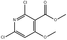 3-Pyridinecarboxylic acid, 2,6-dichloro-4-methoxy-, methyl ester Structure