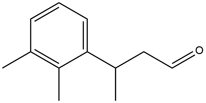 Benzenepropanal, β,2,3-trimethyl- Structure