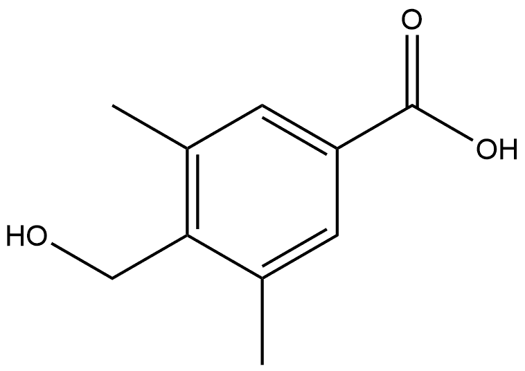 4-(Hydroxymethyl)-3,5-dimethylbenzoic acid Structure