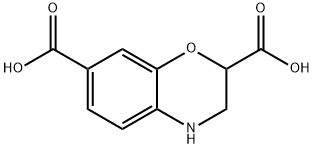 2H-1,4-Benzoxazine-2,7-dicarboxylic acid, 3,4-dihydro- Structure