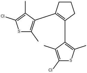 Thiophene, 3,3'-(1-cyclopentene-1,2-diyl)bis[5-chloro-2,4-dimethyl- Structure