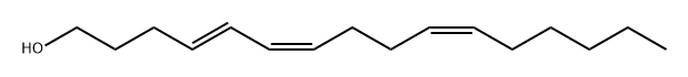 4,6,10-Hexadecatrien-1-ol, (4E,6Z,10Z)- Structure