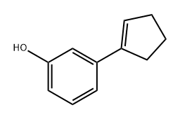 Phenol, 3-(1-cyclopenten-1-yl)- Structure