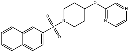 2-[[1-(2-Naphthalenylsulfonyl)-4-piperidinyl]oxy]pyrazine Structure