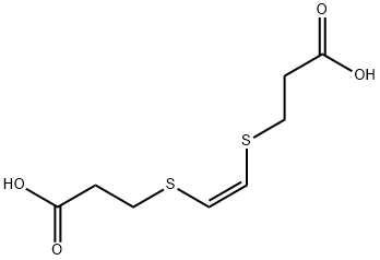 Propanoic acid, 3,3'-[(1Z)-1,2-ethenediylbis(thio)]bis- Structure