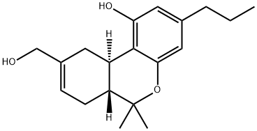 6H-Dibenzo[b,d]pyran-9-methanol, 6a,7,10,10a-tetrahydro-1-hydroxy-6,6-dimethyl-3-propyl-, (6aR,10aR)- Structure