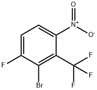 Benzene, 2-bromo-1-fluoro-4-nitro-3-(trifluoromethyl)- Structure