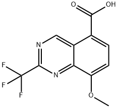 8-Methoxy-2-(trifluoromethyl)quinazoline-5-carboxylic acid 구조식 이미지