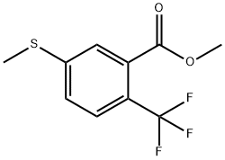 Methyl 5-methylthio-2-(trifluoromethyl)benzoate Structure