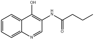 Butanamide, N-(4-hydroxy-3-quinolinyl)- Structure