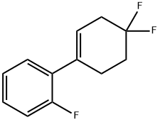 Benzene, 1-(4,4-difluoro-1-cyclohexen-1-yl)-2-fluoro- Structure