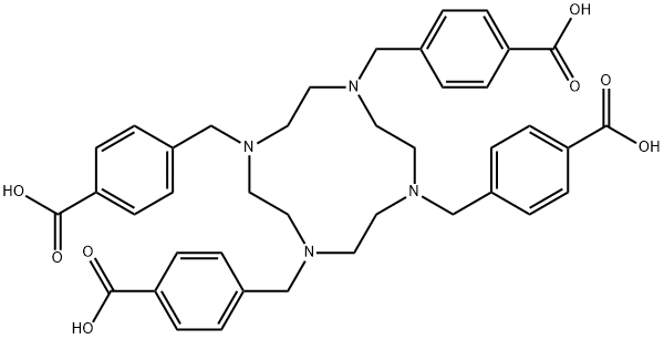 Benzoic acid, 4,4',4'',4'''-[1,4,7,10-tetraazacyclododecane-1,4,7,10-tetrayltetrakis(methylene)]tetrakis- Structure