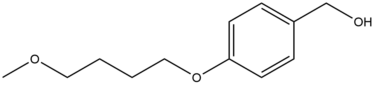 4-(4-Methoxybutoxy)benzenemethanol Structure