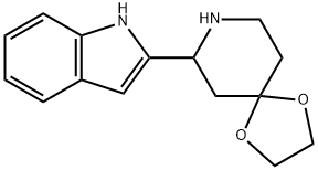 7-(1H-Indol-2-yl)-1,4-dioxa-8-azaspiro[4.5]decane 구조식 이미지